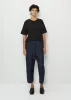 Denim Easy Pants — Dark Indigo sold by La Garconne