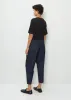 Denim Easy Pants — Dark Indigo sold by La Garconne