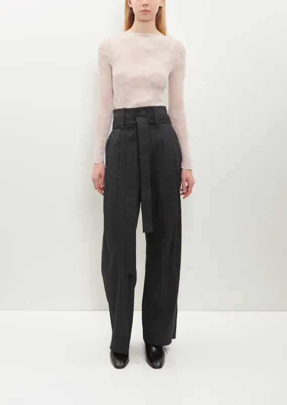 Shaped Membrane Pants — Black sold by La Garconne