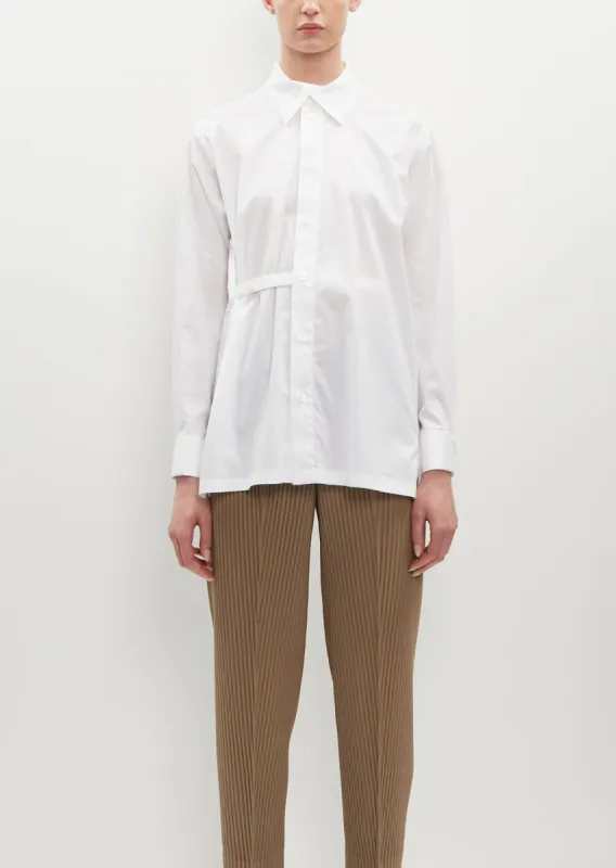 Fastened Cotton Blend Shirt made by Issey Miyake