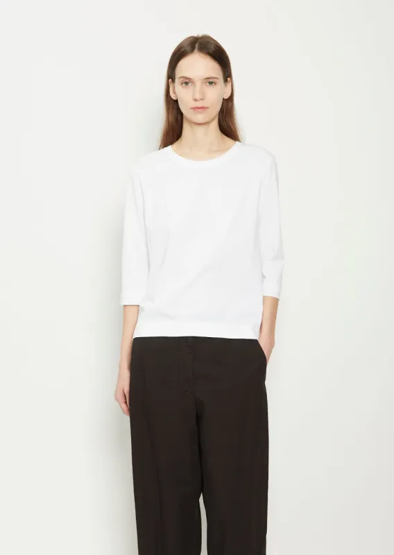 Hefiz Cotton Jersey — White sold by La Garconne