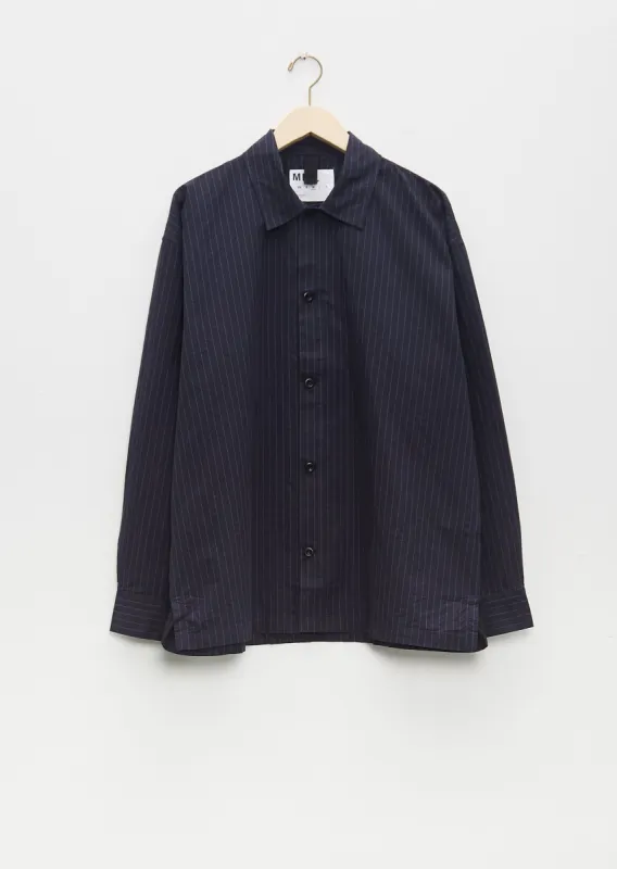 Simple Shirt Thin Stripe Cotton sold by La Garconne