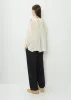 Wildflower Embroidery Cotton Silk Gathered Blouse sold by La Garconne