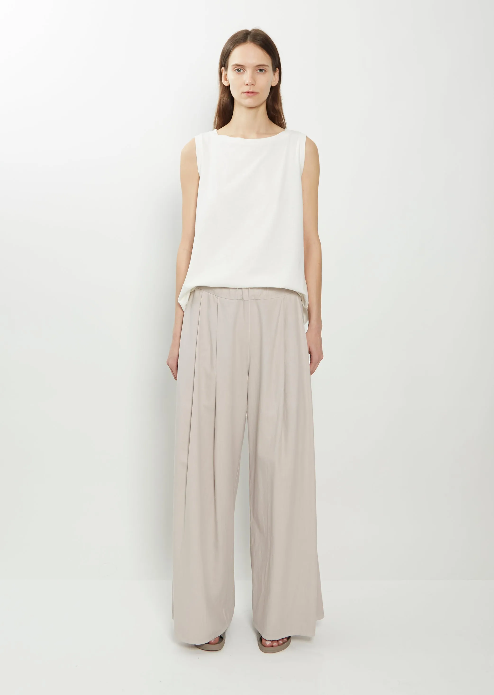 Brushed Cotton Dalla Pant — Mystic sold by La Garconne