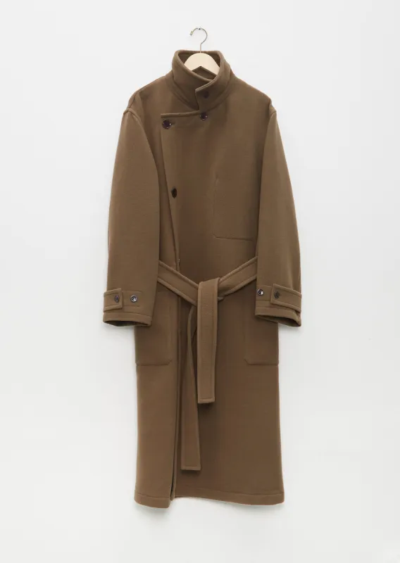 Lemaire Lemaire Wrap Coat - Dark Squirrel | Parallel