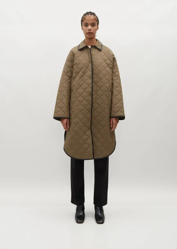 Quilted Cocoon Coat — Marsh sold by La Garconne