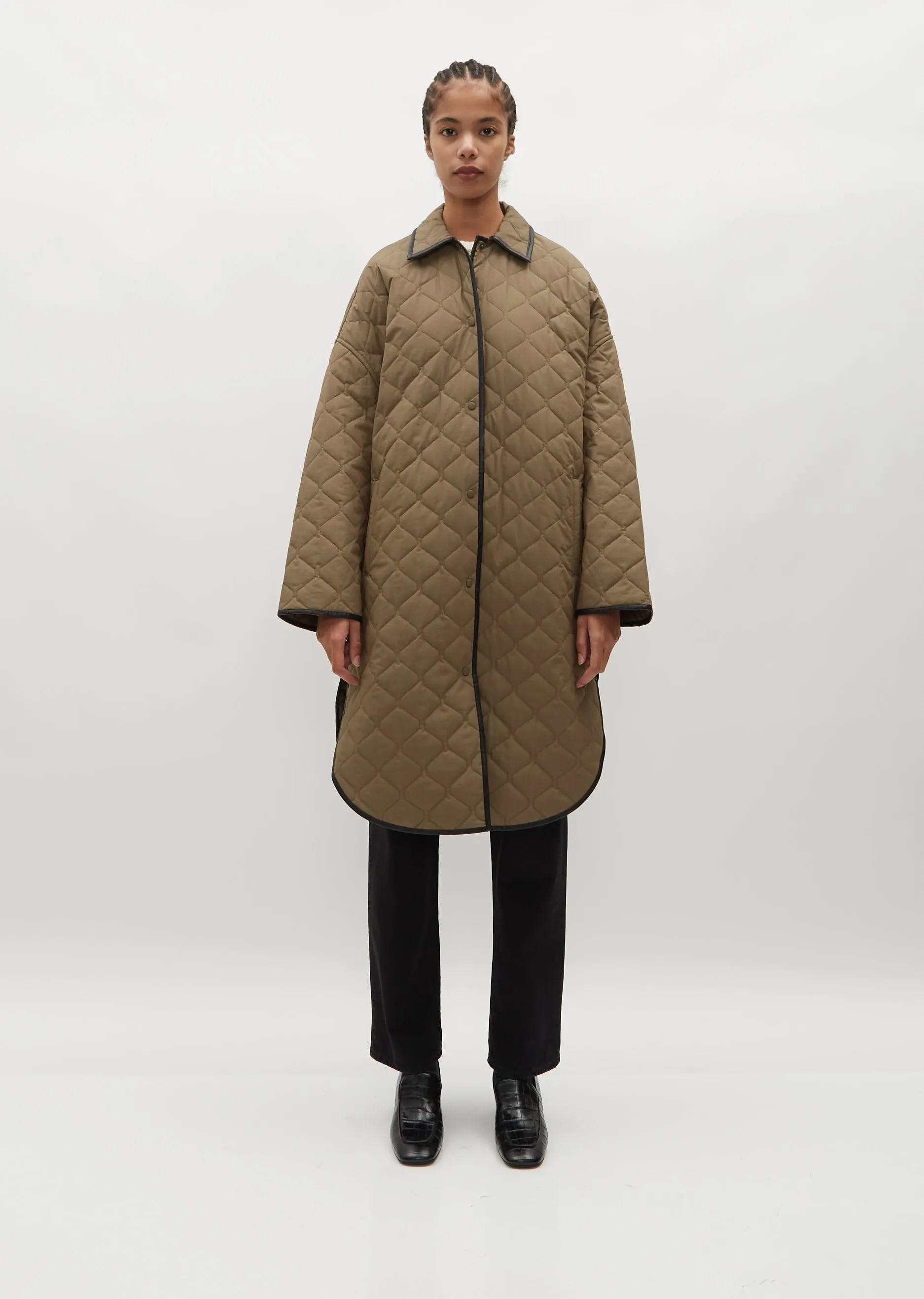 Quilted Cocoon Coat — Marsh sold by La Garconne