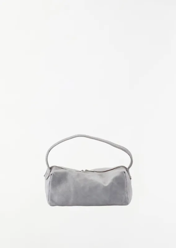 Small Leather Handle Bag — Grey sold by La Garconne