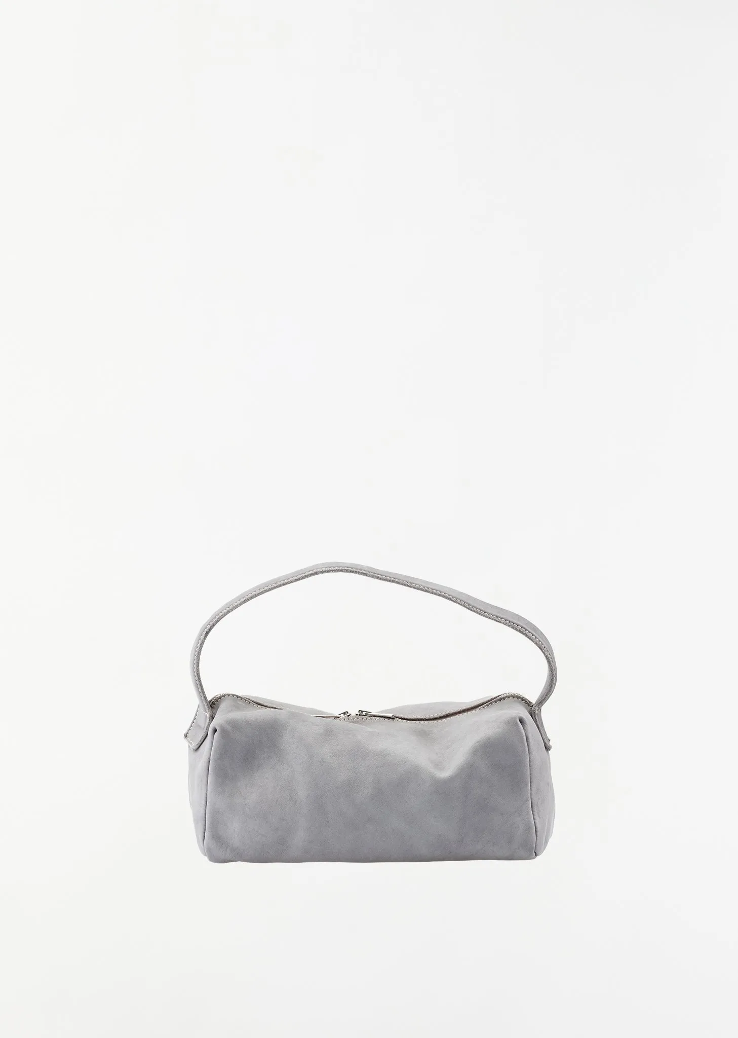 Small Leather Handle Bag — Grey sold by La Garconne