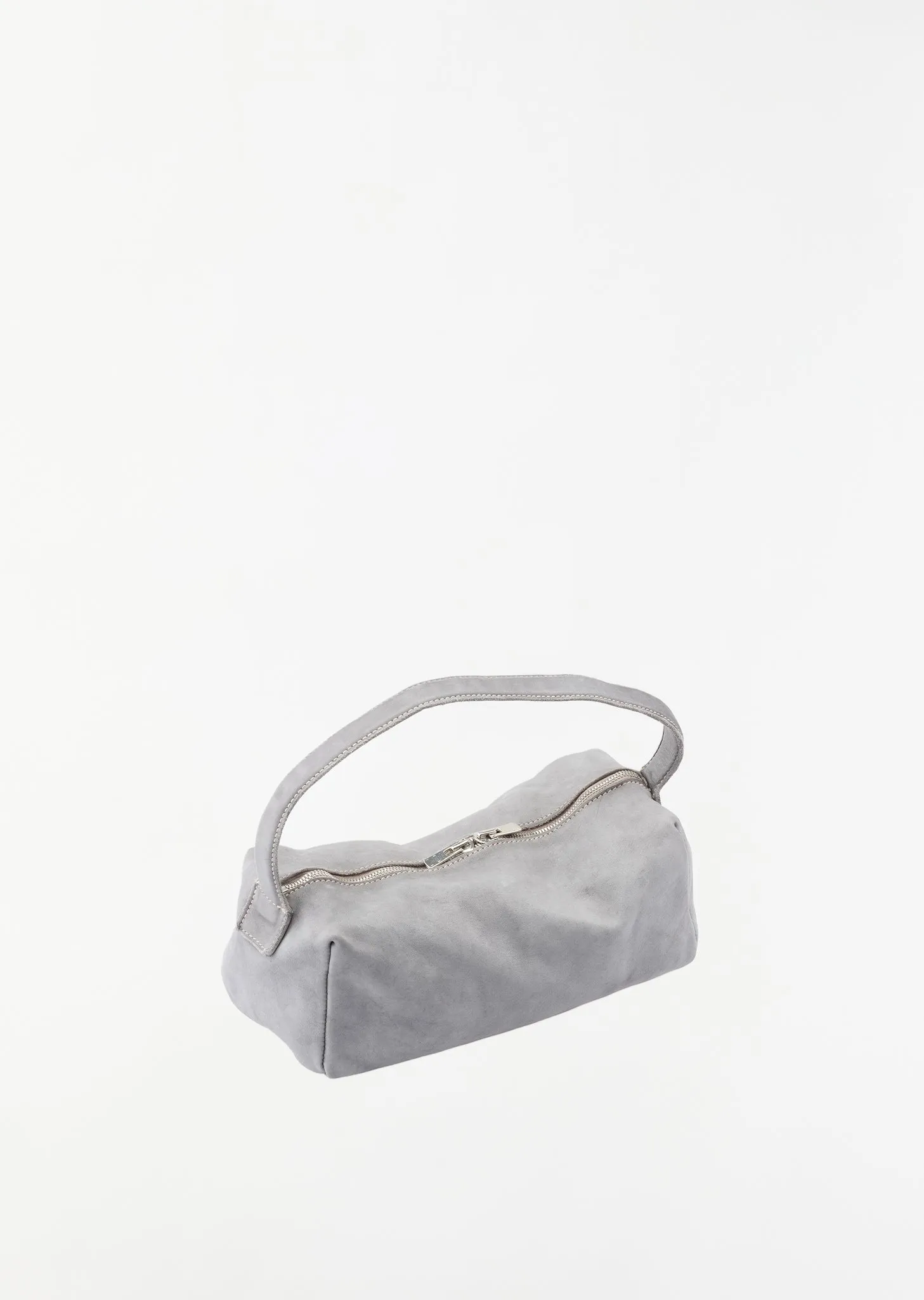 Small Leather Handle Bag — Grey sold by La Garconne product image thumbnail 2