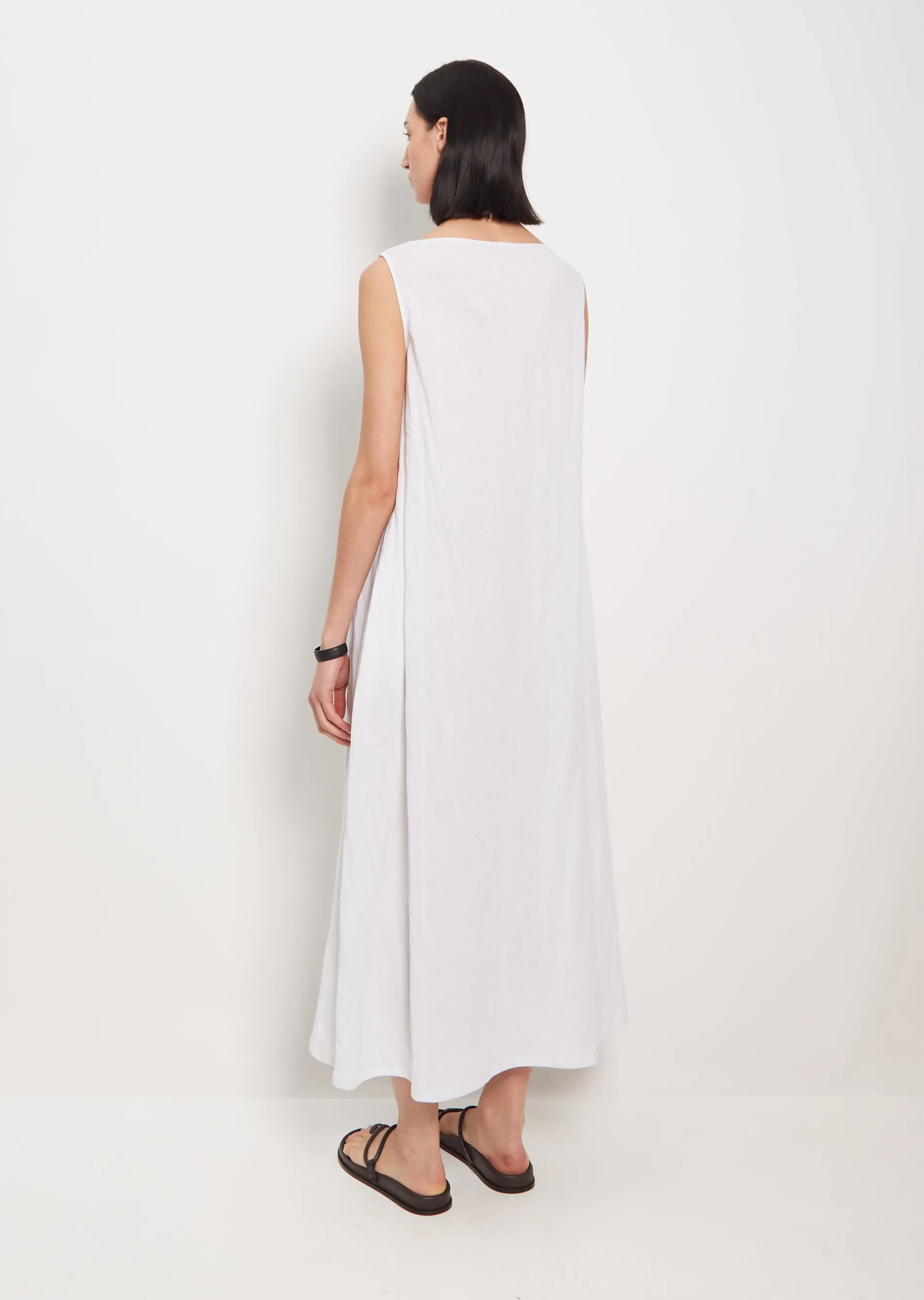 Sleeveless Jersey Dress — White sold by La Garconne product image thumbnail 3