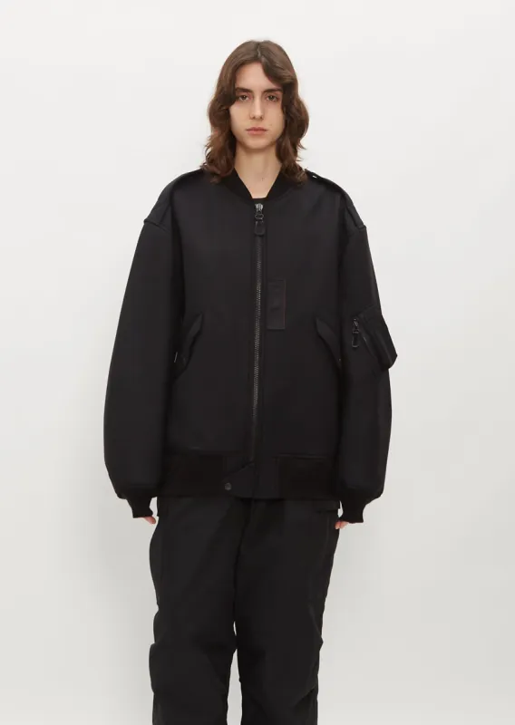 Wool Serge Bonded Bomber sold by La Garconne