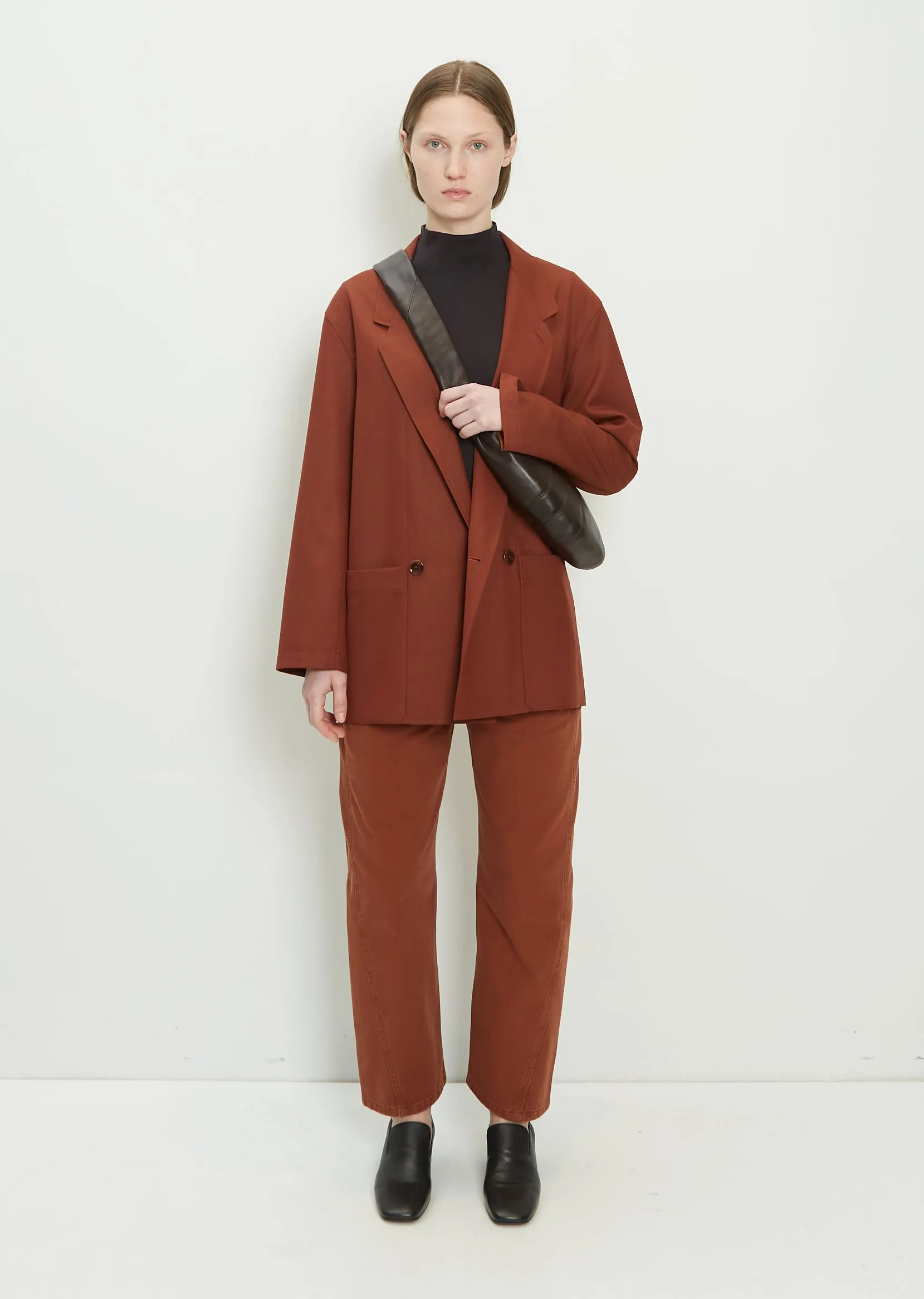 Small Croissant Bag — Dark Chocolate sold by La Garconne