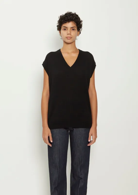 Cashmere Silk Vest made by La Garconne