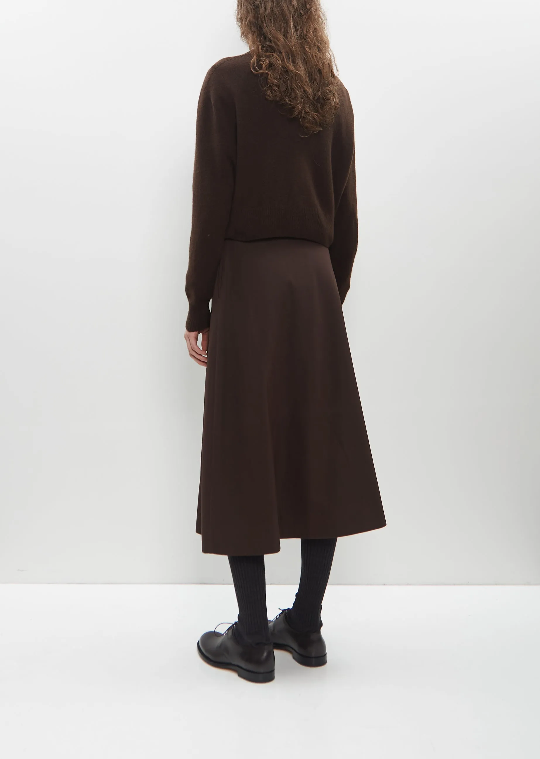 Small Crew Neck Cardigan — Coffee sold by La Garconne product image thumbnail 3