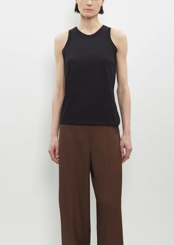 Poso Tank Top — Black sold by La Garconne