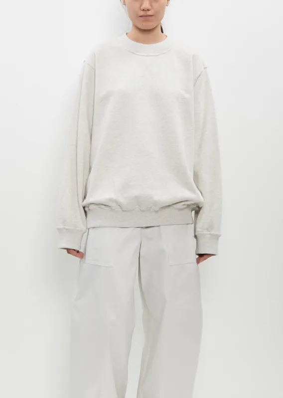 Tilt Sweatshirt — Pearl Melange sold by La Garconne
