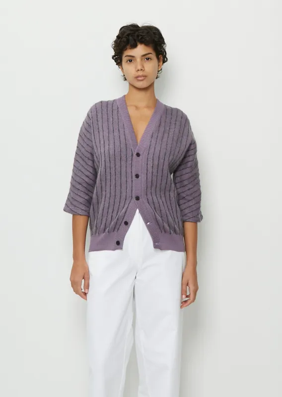 Rope Cotton Cardigan sold by La Garconne