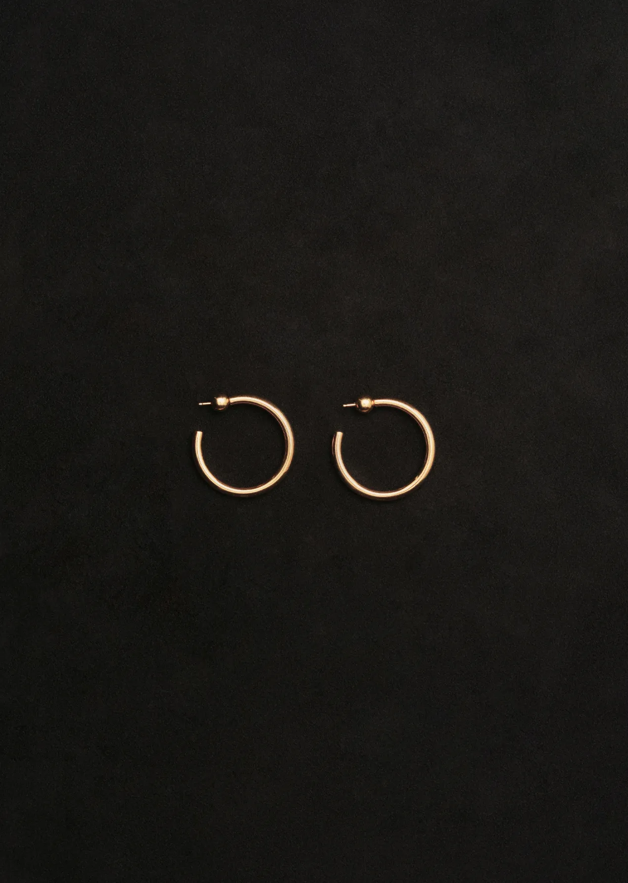 Gold Small Clara Hoops sold by La Garconne product image thumbnail 2