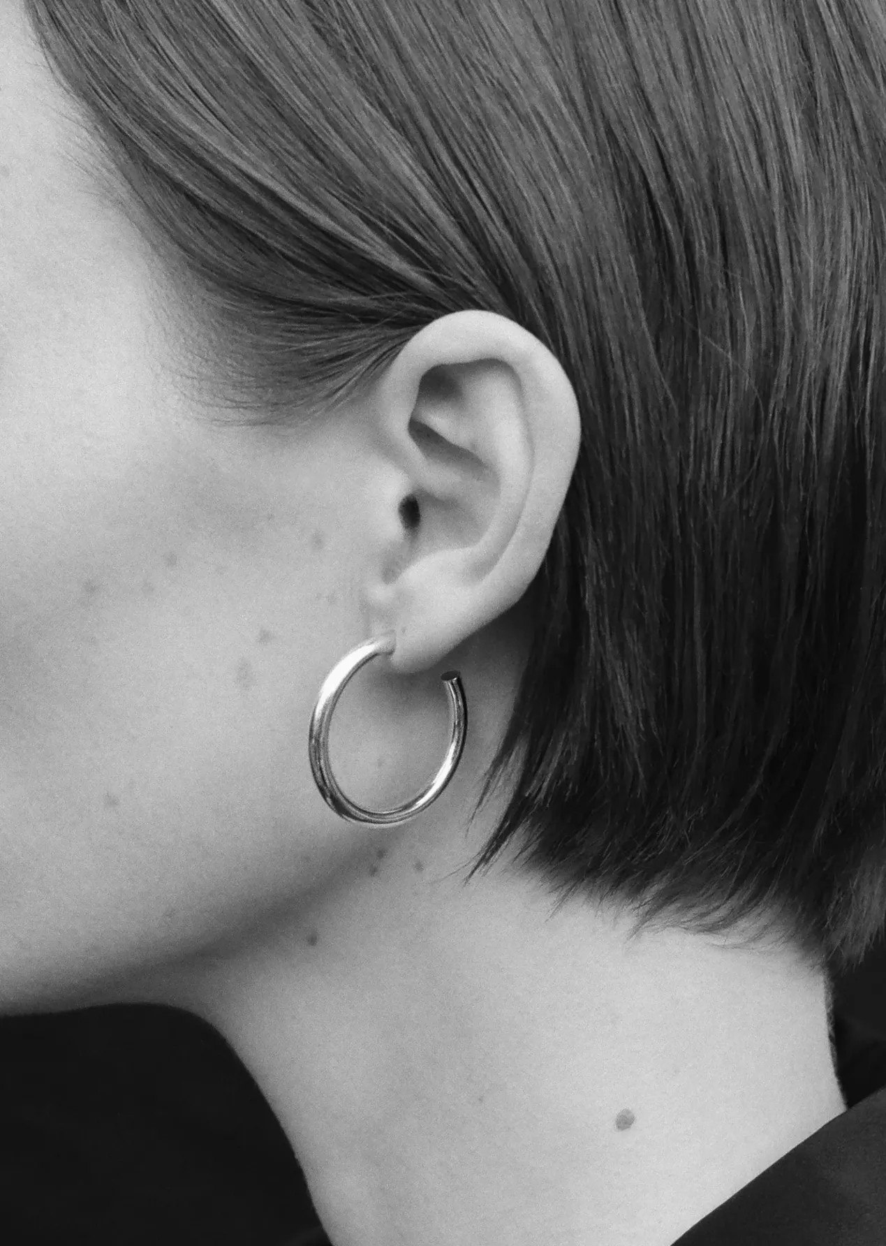 Gold Small Clara Hoops sold by La Garconne product image thumbnail 3