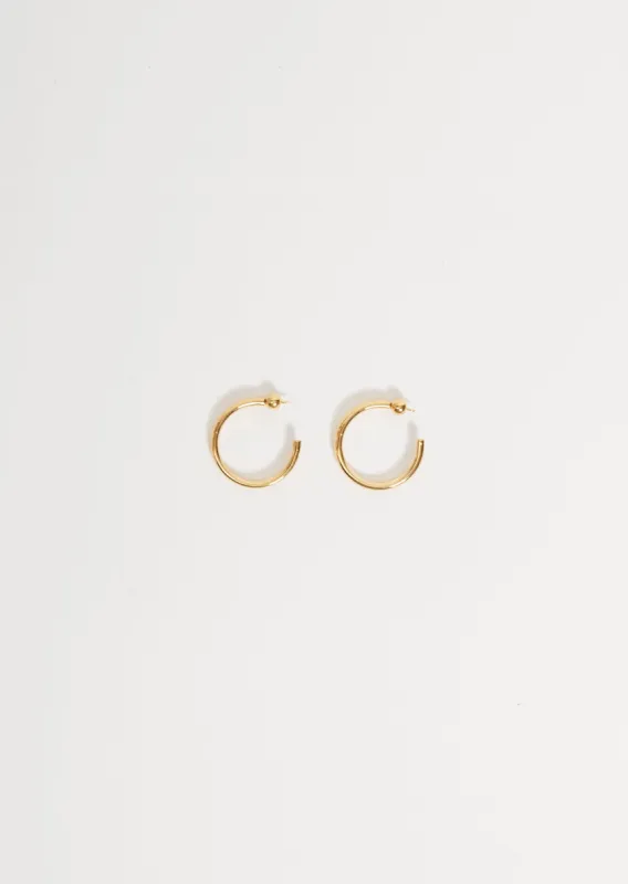 Gold Small Clara Hoops sold by La Garconne
