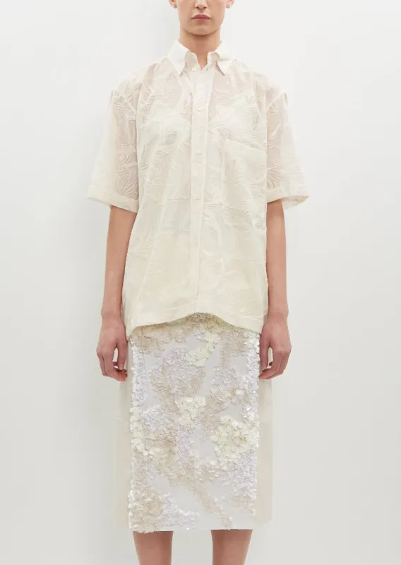 Embroidered Mesh Shirt sold by La Garconne