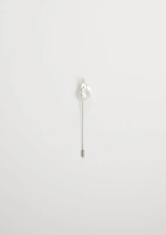Baroque Pearl Brooch Pin sold by La Garconne