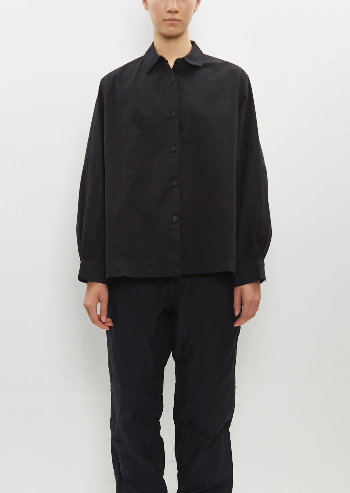 Elena Shirt — Black sold by La Garconne