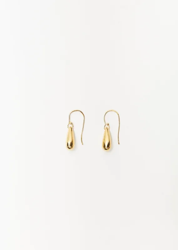 Gold Droplet Earrings sold by La Garconne