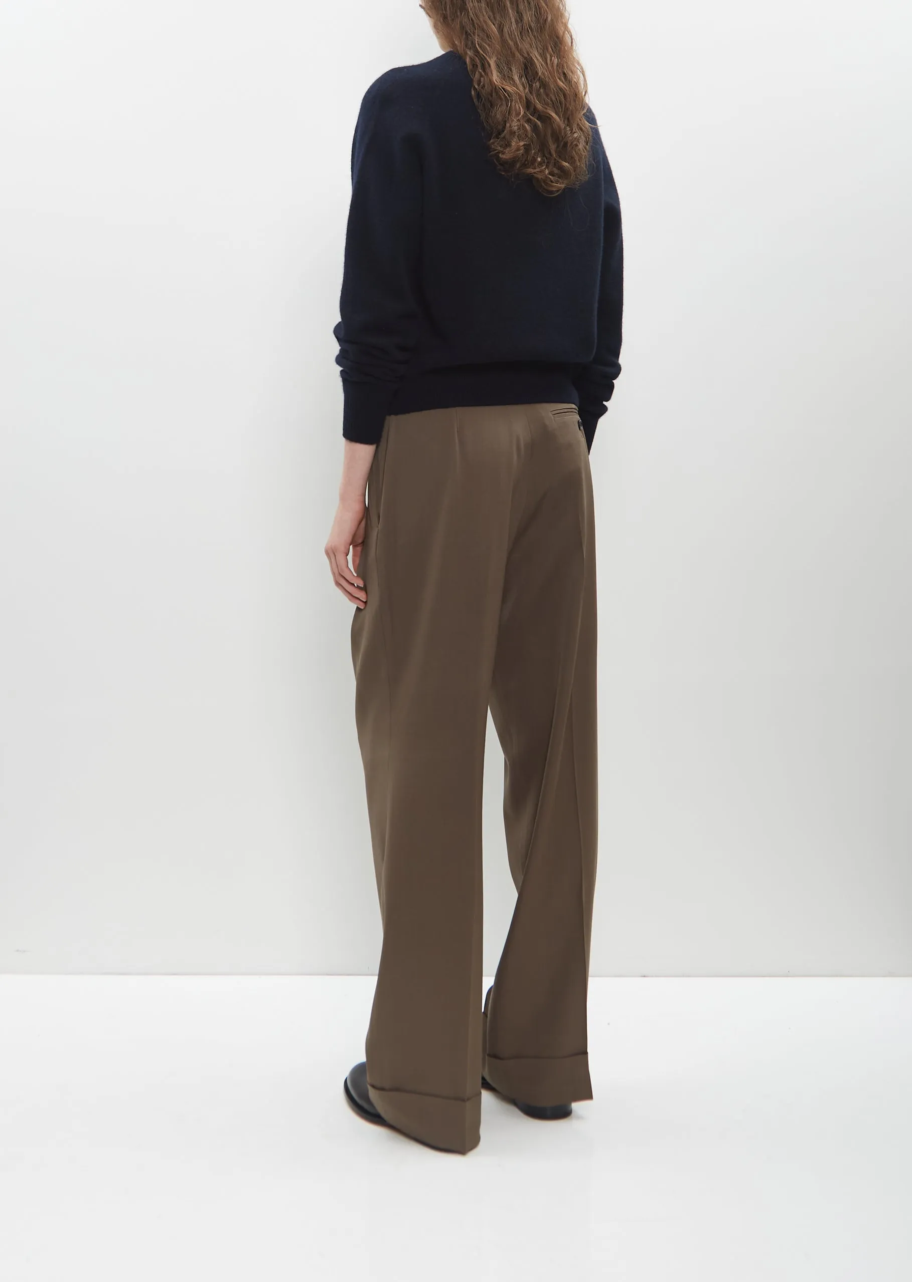 Short Classic Crew Neck Sweater — Dark Navy Twist sold by La Garconne product image thumbnail 3