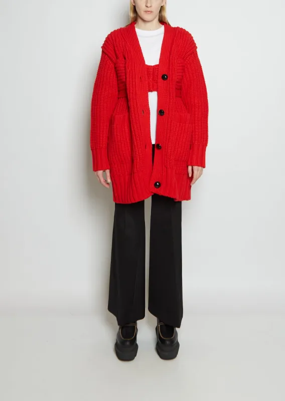 Wool Knit Cardigan sold by La Garconne