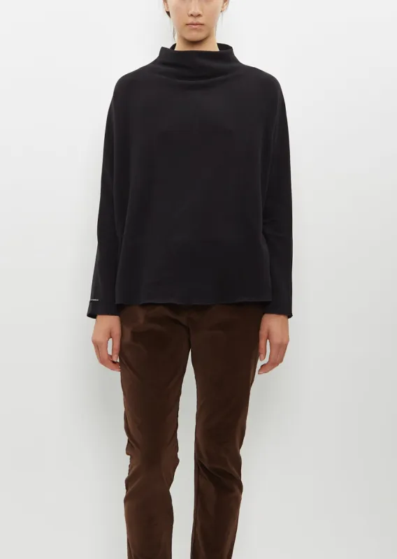 Jersey High Neck Top sold by La Garconne