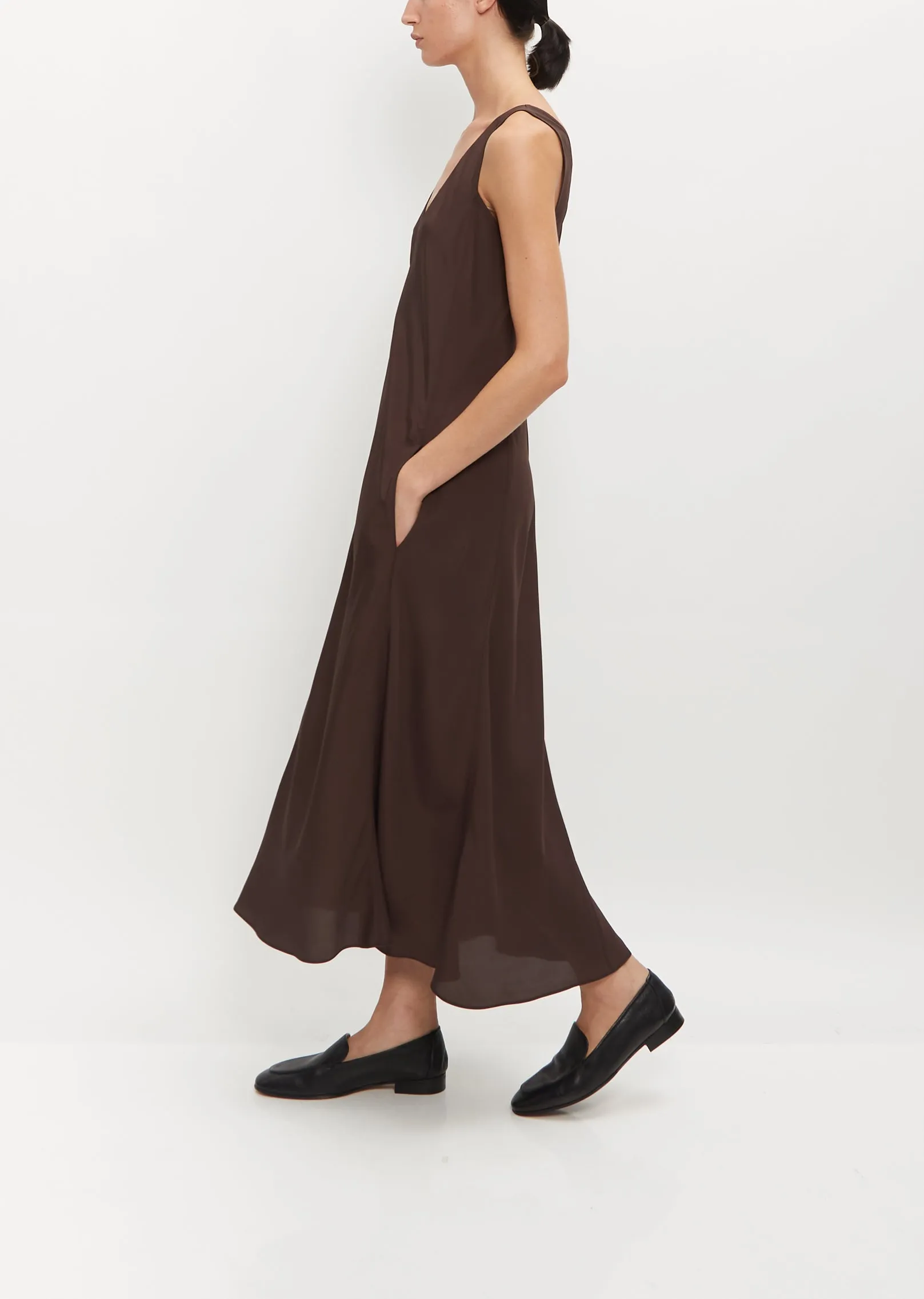 Deep V-Neck Pocket Dress sold by La Garconne product image thumbnail 3