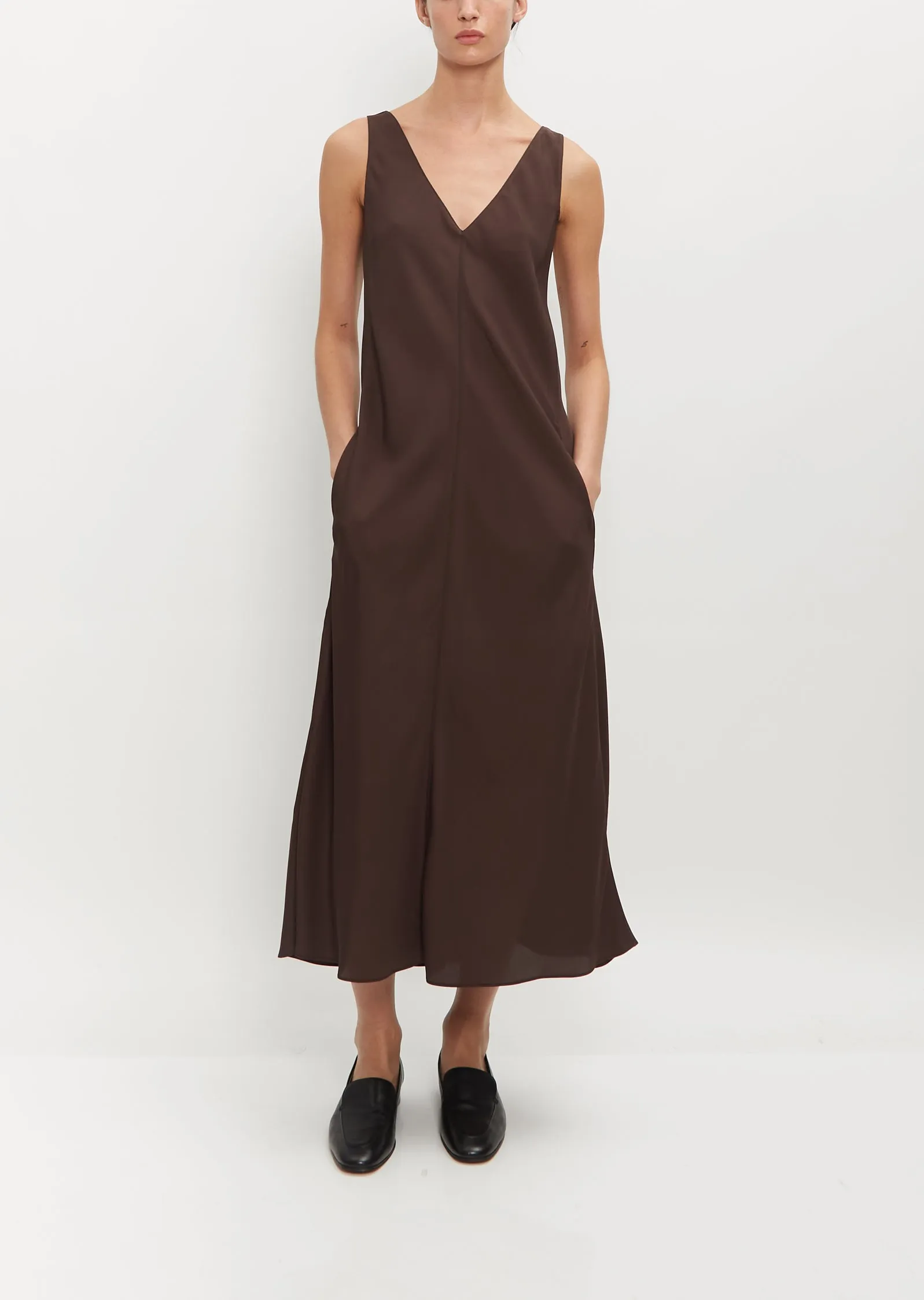 Deep V-Neck Pocket Dress sold by La Garconne product image thumbnail 2