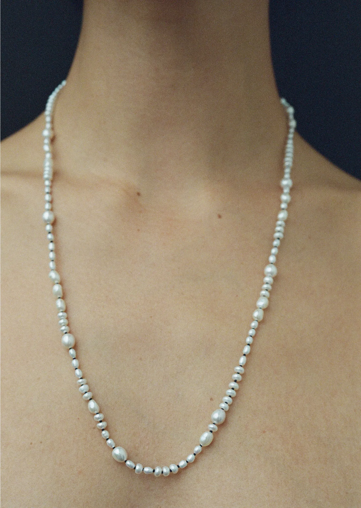 24 in. White Pearl Mermaid Necklace sold by La Garconne product image thumbnail 2