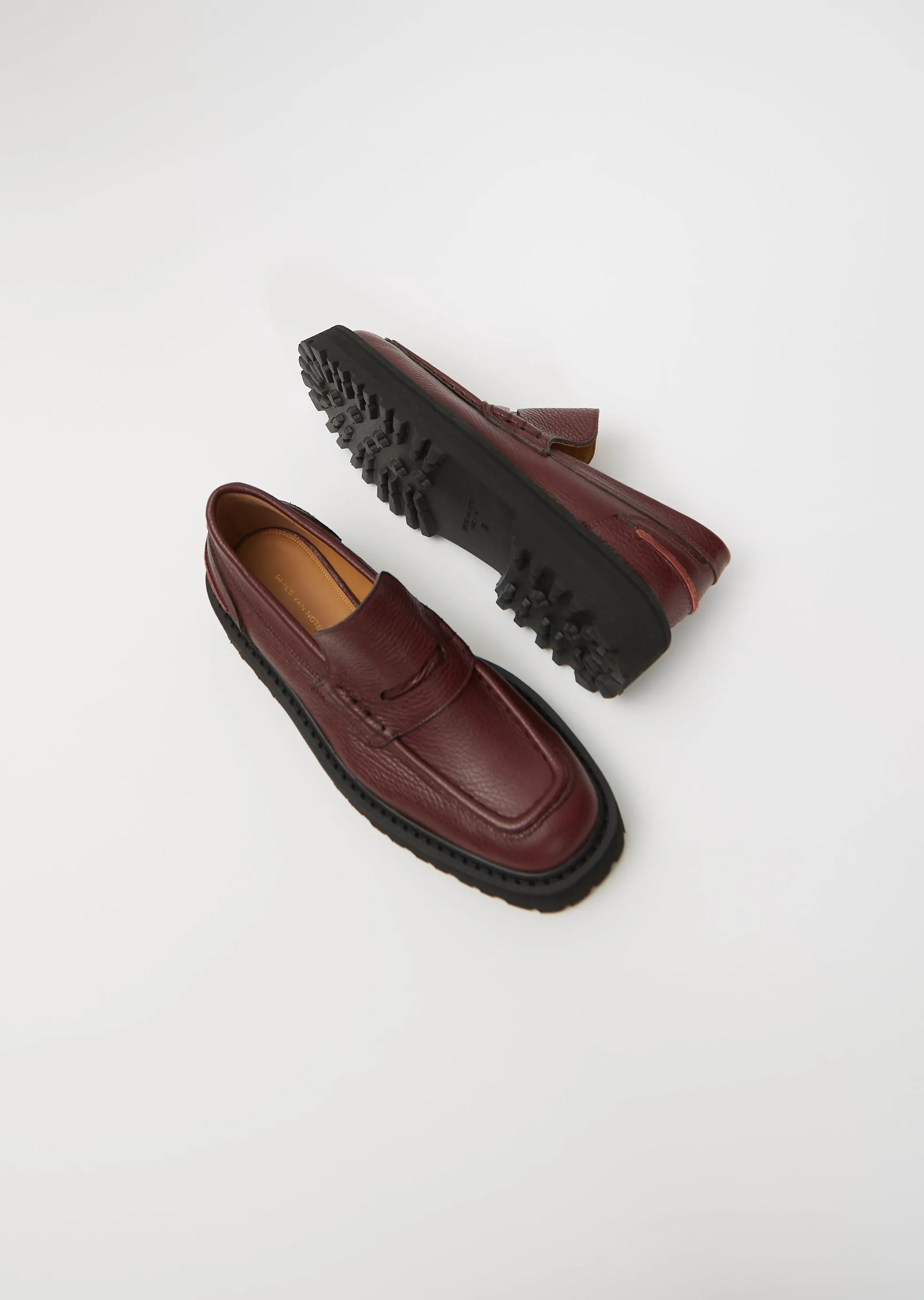 Platform Loafers — Bordeaux sold by La Garconne product image thumbnail 4