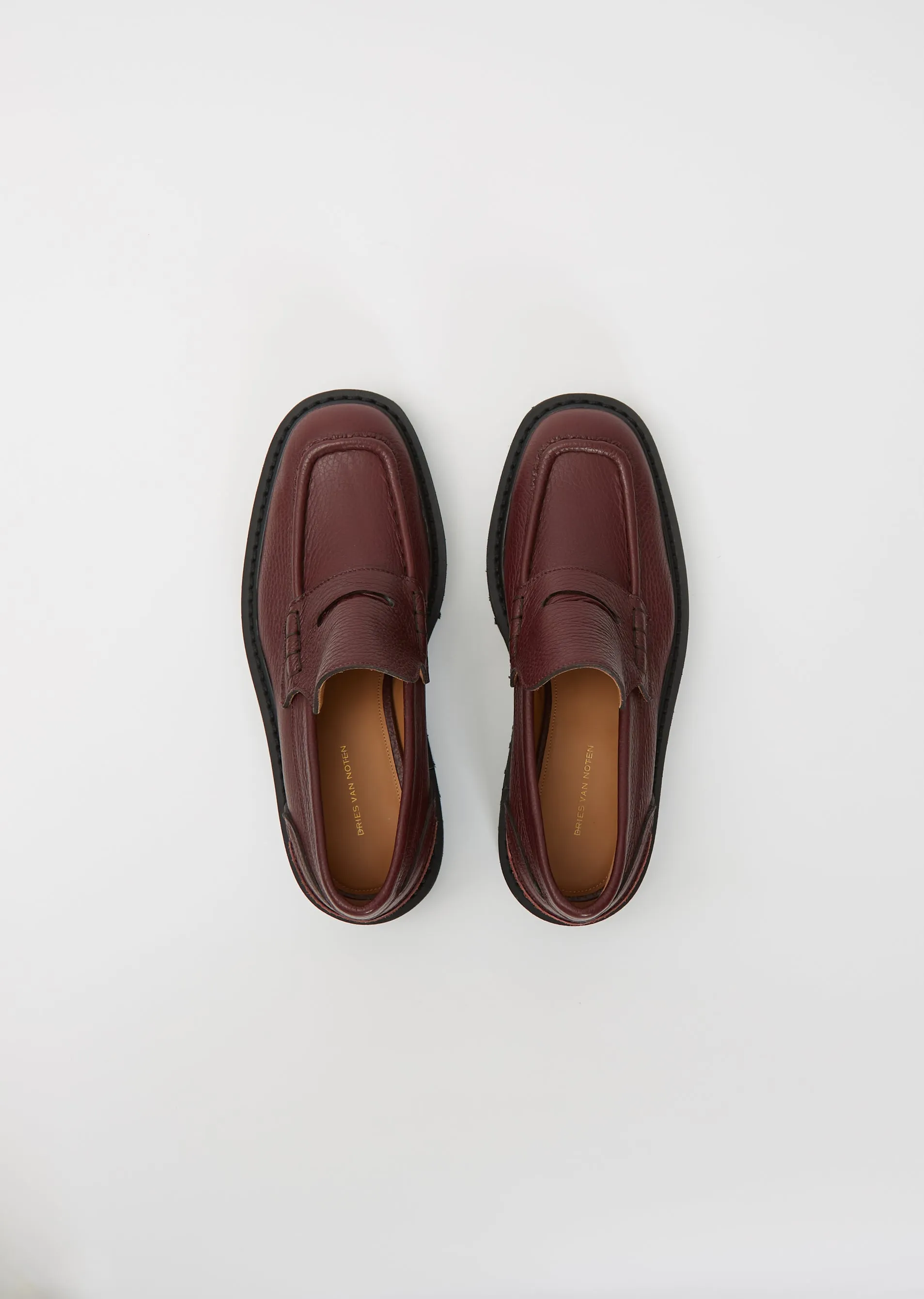 Platform Loafers — Bordeaux sold by La Garconne product image thumbnail 2