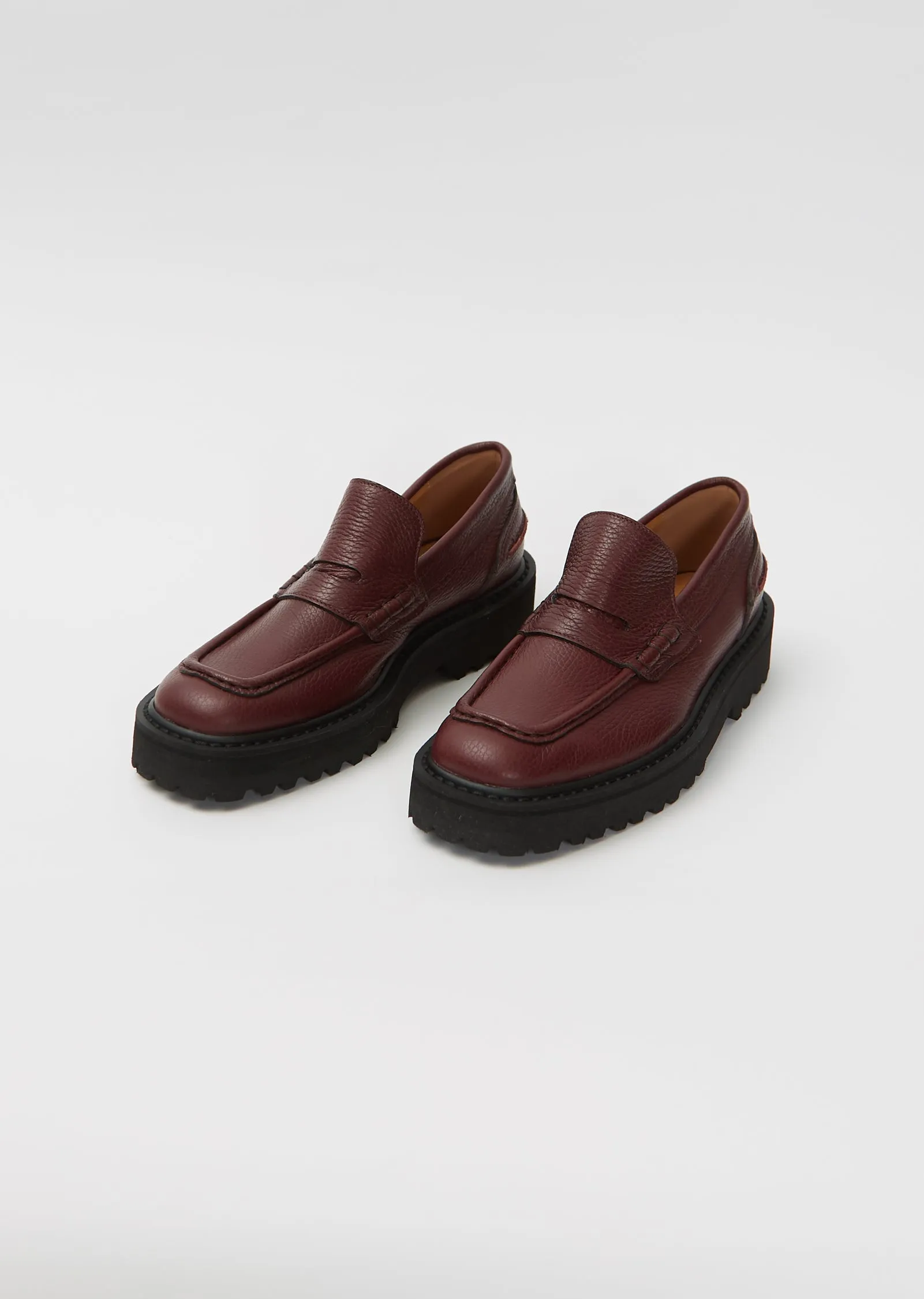 Platform Loafers — Bordeaux sold by La Garconne product image thumbnail 3