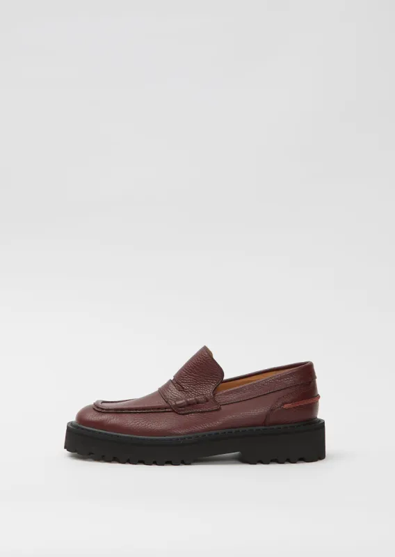 Platform Loafers — Bordeaux sold by La Garconne