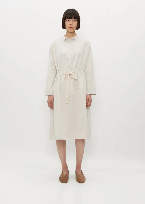Collar Drawstring Dress V sold by La Garconne