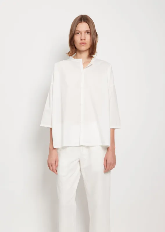 Cotton Ghost Shirt — Winter White sold by La Garconne