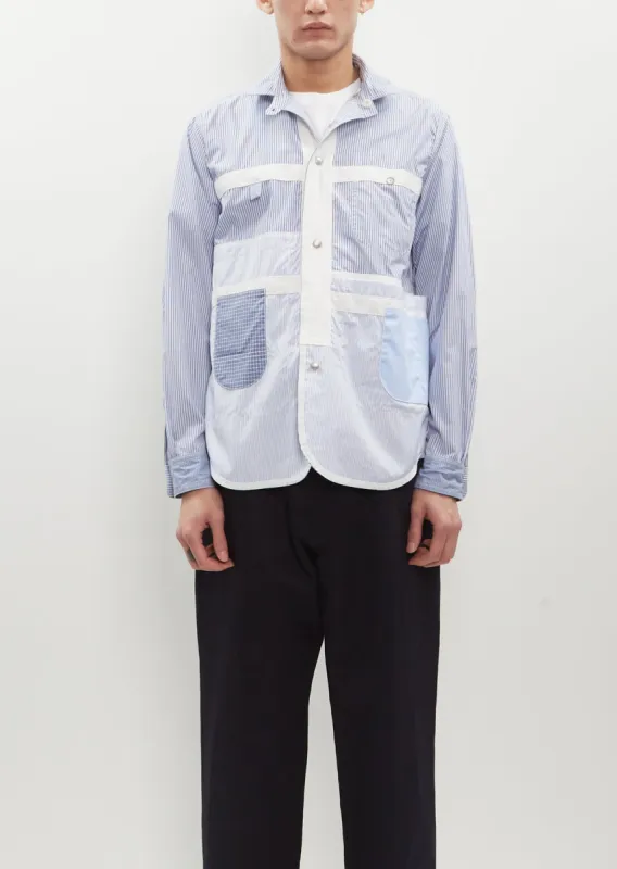Cotton Stripe x Check Shirt sold by La Garconne