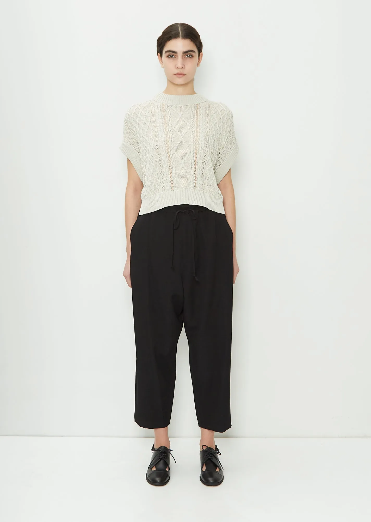 Draw String Wool Pants sold by La Garconne product image thumbnail 4