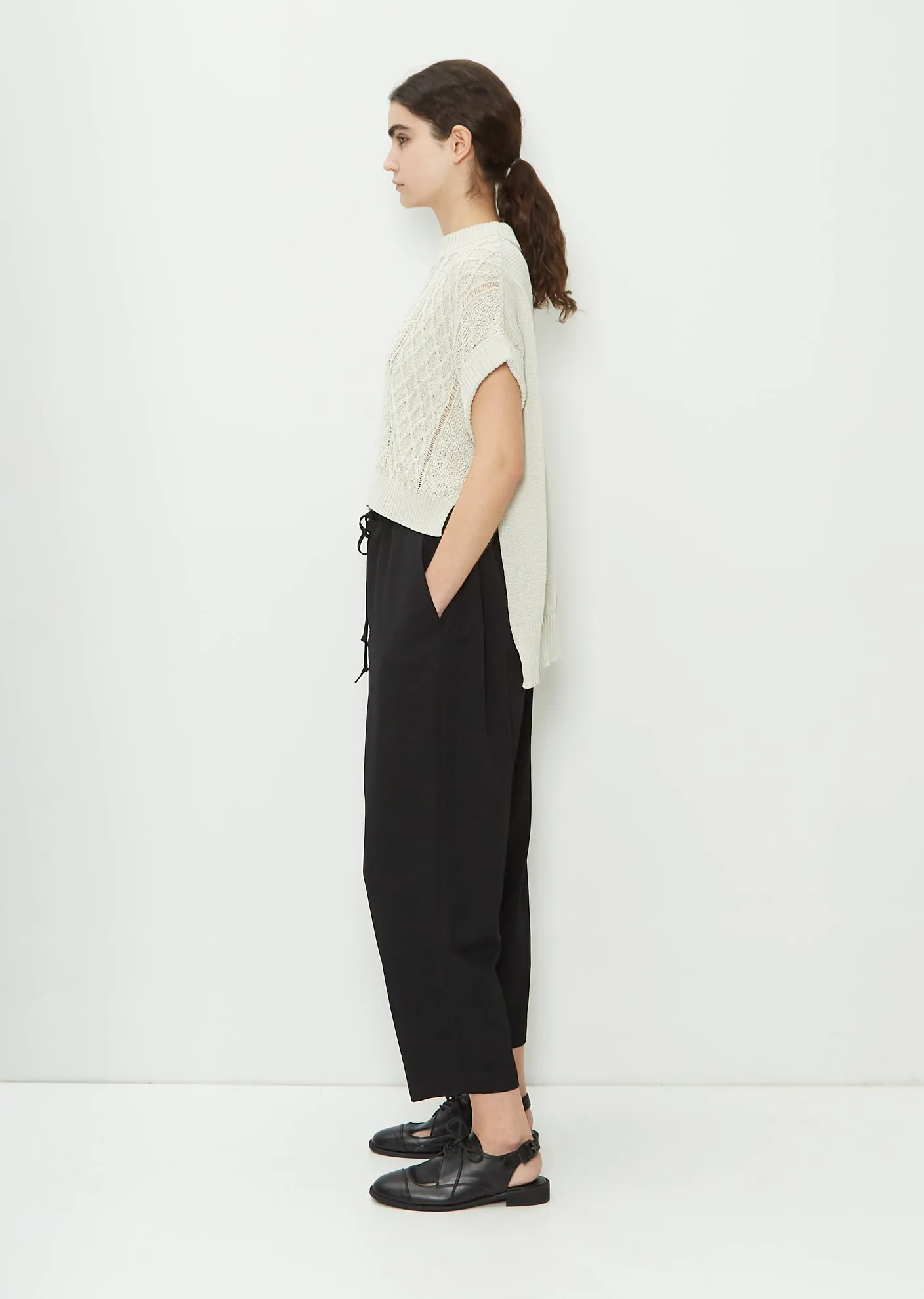 Draw String Wool Pants sold by La Garconne product image thumbnail 2