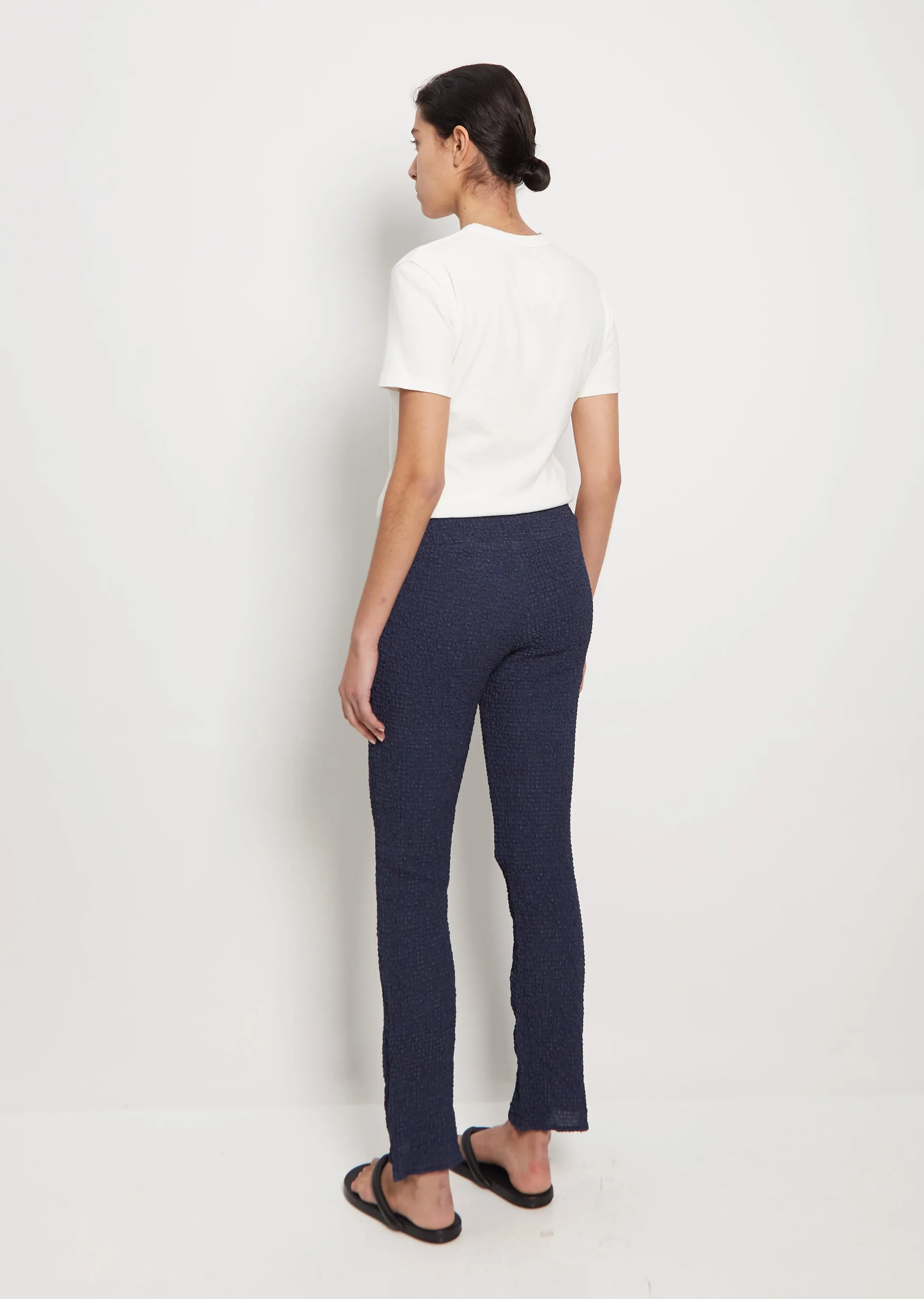 Cupro Check Flared Pants sold by La Garconne product image thumbnail 3