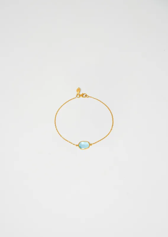 Light and Space Single Stone Bracelet made by La Garconne