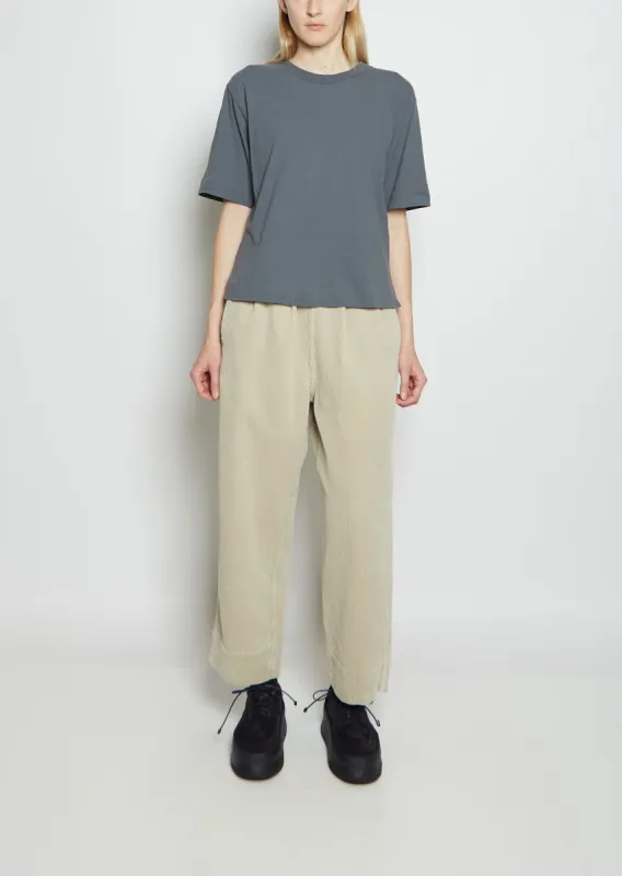 Organic Cotton and Linen Simple T-Shirt sold by La Garconne