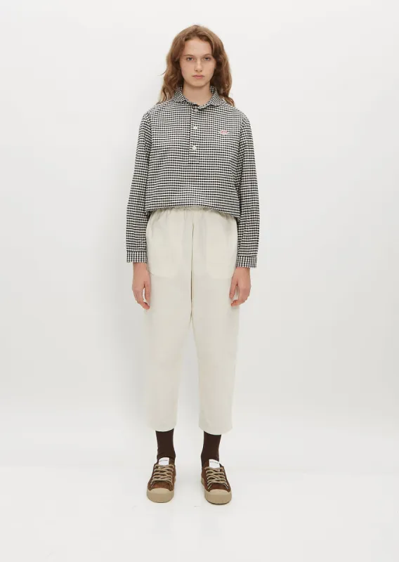 Easy Cotton Pants — Oyster sold by La Garconne