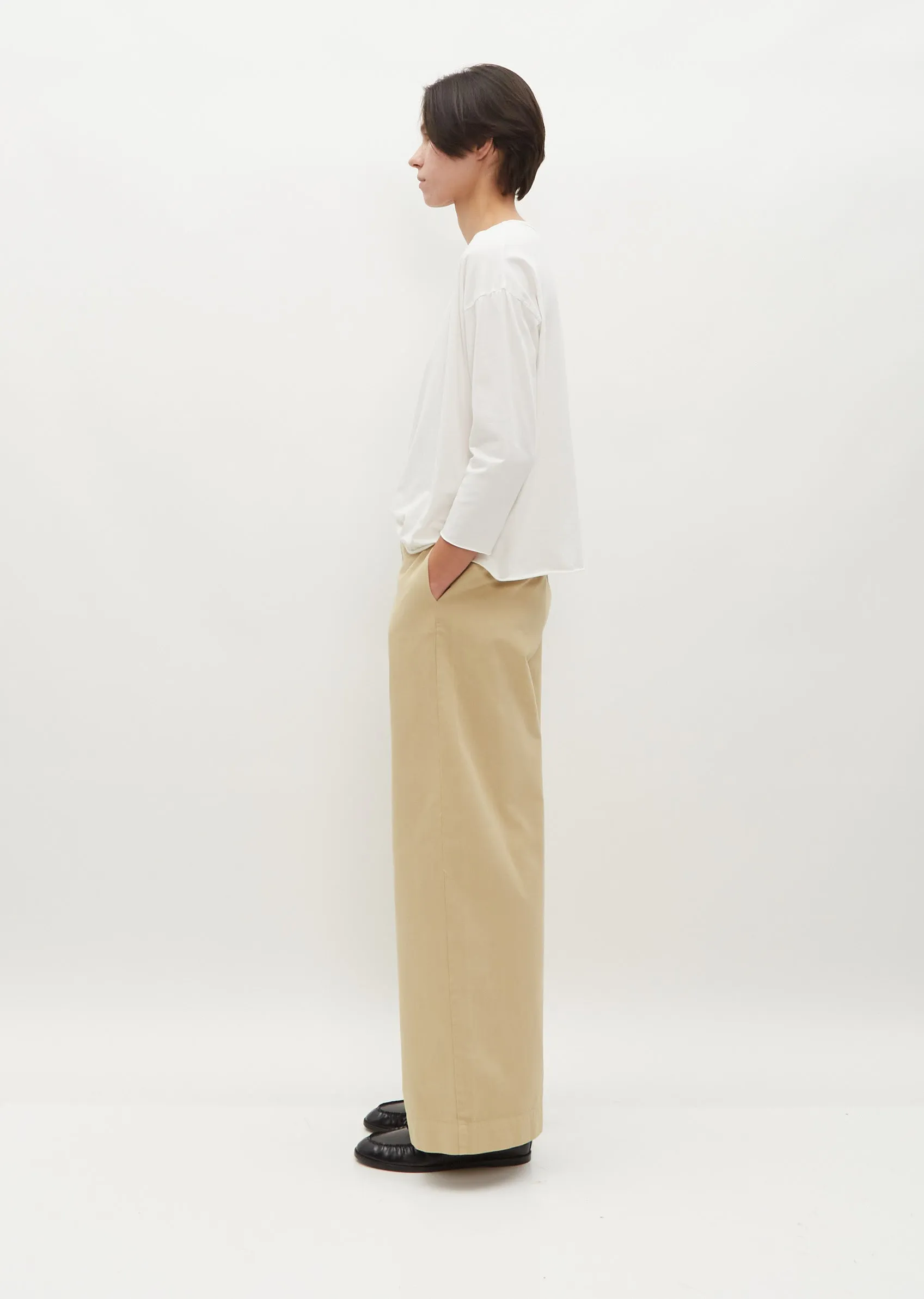 Stretch Cotton Lolita Tee — Winter White sold by La Garconne product image thumbnail 3