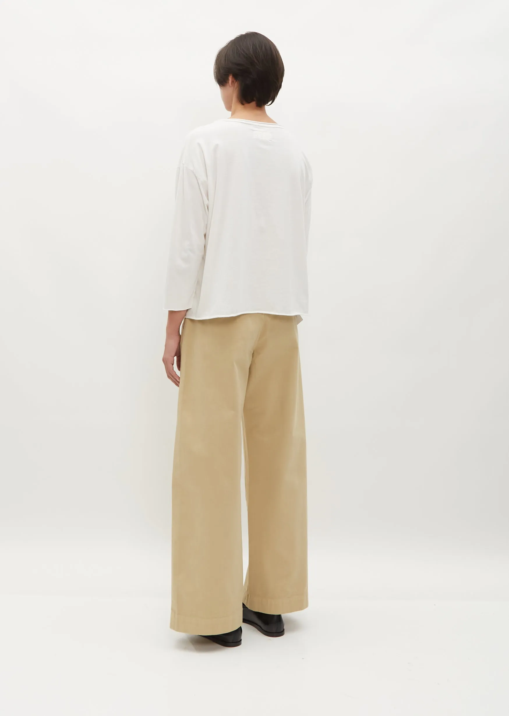 Stretch Cotton Lolita Tee — Winter White sold by La Garconne product image thumbnail 4